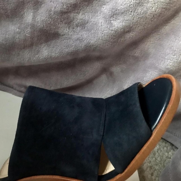 Banana Republic Imperial Blue Slippers with Heels - Picture 1 of 4